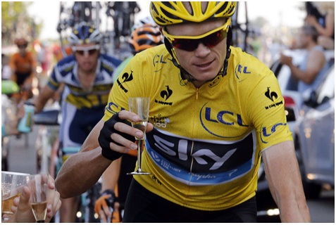 Tour De France Champagne Chris Froome